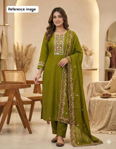 Krunique anarkali 3pcs wholesale kurti catlog